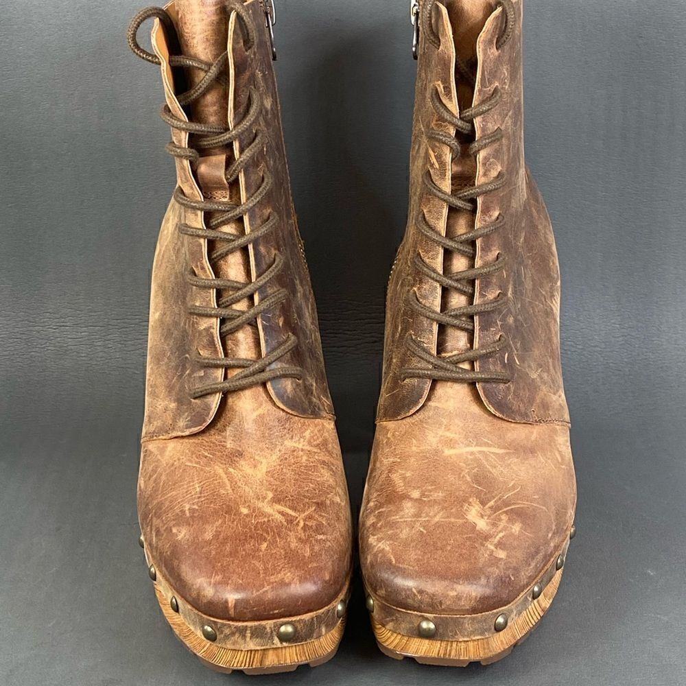 Kork-Ease Sherborn Leather Lace-Up Boot - Brown womens size  9.5 - Picture 4 of 11